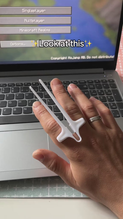 Finger Chopsticks for Gaming / Snack Holding Finger Accessory